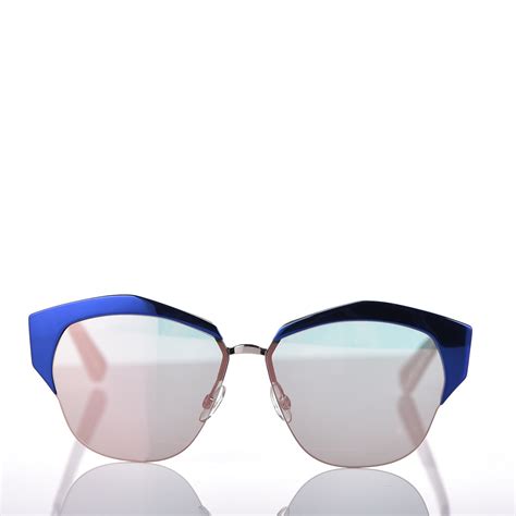 dior blue lens sunglasses|christian Dior mirrored sunglasses.